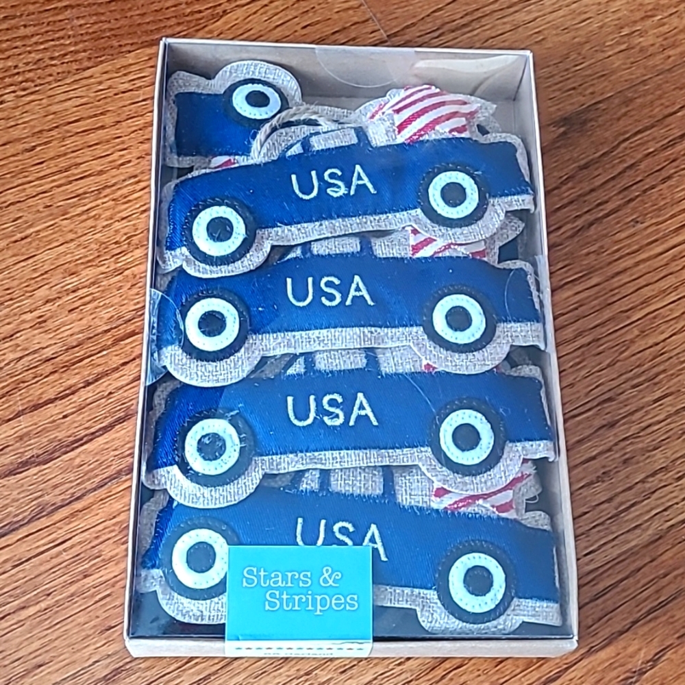 New - Fabric Patriotic Garland